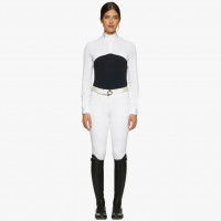 Cavalleria Toscana Competition Shirt Women's Crochet Jersey SS22, long sleeve Cavalleria Toscana Competition Shirt Women's Crochet Jersey SS22, long sleeve