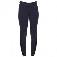 Cavalleria Toscana Ladies Riding Breeches Silicone Print CT Logo Riding FW22, Knee-Grip Cavalleria Toscana Ladies Riding Breeches Silicone Print CT Logo Riding FW22, Knee-Grip