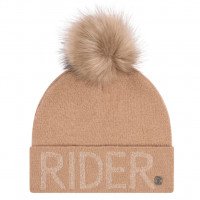 Imperial Riding Women's Beanie IRHRider Chic FW22, knitted cap, removable fur pompom