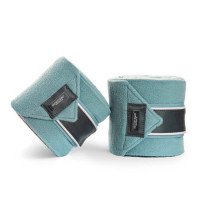 Equestrian Stockholm Bandages Steel Blue, Fleece Bandages, Set of 4
