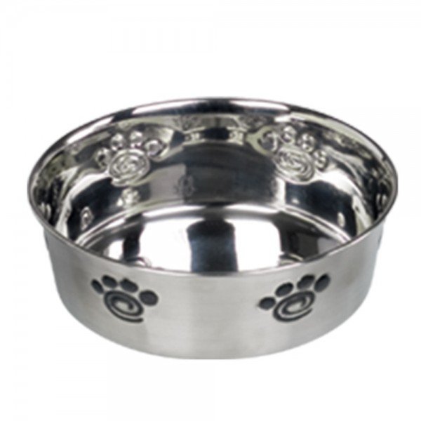 Nobby Dog ​​bowl Stainless Steel Bowl Heavy spiral, Non-Slip