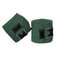 Equestrian Stockholm Bandages Sycamore Green, Fleece Bandages, Set of 4