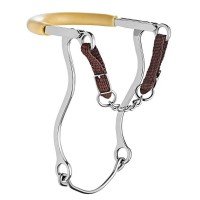 HS Sprenger Hackamore with Curb Chain and stainess Steel Cheeks