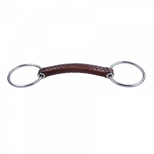 Trust Loose Ring Bit, Straight-Bar Bit, Leather