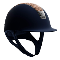 Samshield riding helmet Classic Shadow Matt Crystal Fabrics rose gold, black chrome, black chrome