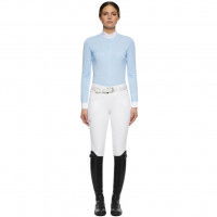 Cavalleria Toscana Women's Competition Shirt Swiss Dot L/S Jersey FW22, Competition Blouse, long-sleeved Cavalleria Toscana Women's Competition Shirt Swiss Dot L/S Jersey FW22, Competition Blouse, long-sleeved
