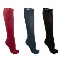 QHP Riding Socks Color, Knee Socks, Set of 3