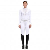 Cavalleria Toscana Women's Competition Shirt Lacey Drop Bib L/S FW22, Competition Blouse, Long-Sleeved Cavalleria Toscana Women's Competition Shirt Lacey Drop Bib L/S FW22, Competition Blouse, Long-Sleeved