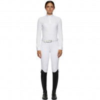 Cavalleria Toscana Competition Shirt Women's Crochet Jersey SS22, long sleeve Cavalleria Toscana Competition Shirt Women's Crochet Jersey SS22, long sleeve