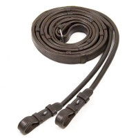 Schockemöhle Sports Bridle Reins Rubberized, Round Stitched with Bridle Hook Schockemöhle Sports Bridle Reins Rubberized, Round Stitched with Bridle Hook