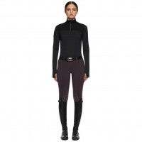 Cavalleria Toscana Women's Sweater Tech Wool Half Zip FW22, Stand-Up Collar Cavalleria Toscana Women's Sweater Tech Wool Half Zip FW22, Stand-Up Collar