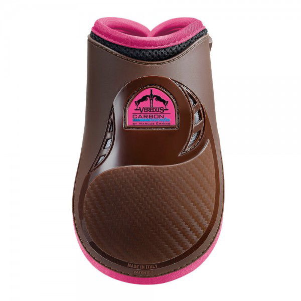 Veredus Carbon Gel Rear Fetlock Boots in Black & Brown 