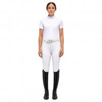 Cavalleria Toscana Competition Shirt Women REVO Pleated Cotton Bib Tech FW22, short-sleeved Cavalleria Toscana Competition Shirt Women REVO Pleated Cotton Bib Tech FW22, short-sleeved