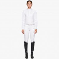 Cavalleria Toscana Show Shirt Ladies REVO Pleated Cotton Bib Tech FW22, long-sleeved Cavalleria Toscana Show Shirt Ladies REVO Pleated Cotton Bib Tech FW22, long-sleeved