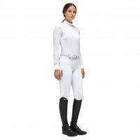 Cavalleria Toscana Women's Competition Shirt Jersey Poplin Bib FW22, long-sleeved Cavalleria Toscana Women's Competition Shirt Jersey Poplin Bib FW22, long-sleeved