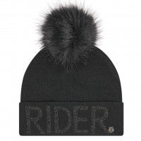 Imperial Riding Women's Beanie IRHRider Chic FW22, knitted cap, removable fur pompom Imperial Riding Women's Beanie IRHRider Chic FW22, knitted cap, removable fur pompom