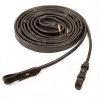 Schockemöhle Sports Leather Reins Round Stitched with Bridle Hook Schockemöhle Sports Leather Reins Round Stitched with Bridle Hook