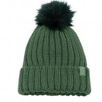 Pikeur Women's Hat With Faux Fur Bobble FW22, Knitted Cap