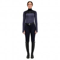 Cavalleria Toscana Women's Sweater Tech Wool Half Zip FW22, Stand-Up Collar Cavalleria Toscana Women's Sweater Tech Wool Half Zip FW22, Stand-Up Collar