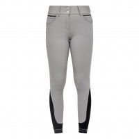 Cavalleria Toscana Ladies Riding Breeches Silicone Print CT Logo Riding FW22, Knee-Grip Cavalleria Toscana Ladies Riding Breeches Silicone Print CT Logo Riding FW22, Knee-Grip